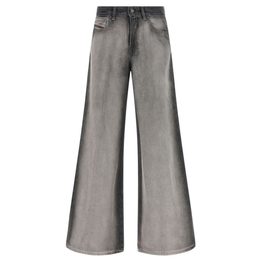 Diesel Gray Cotton Flared Women's Jeans